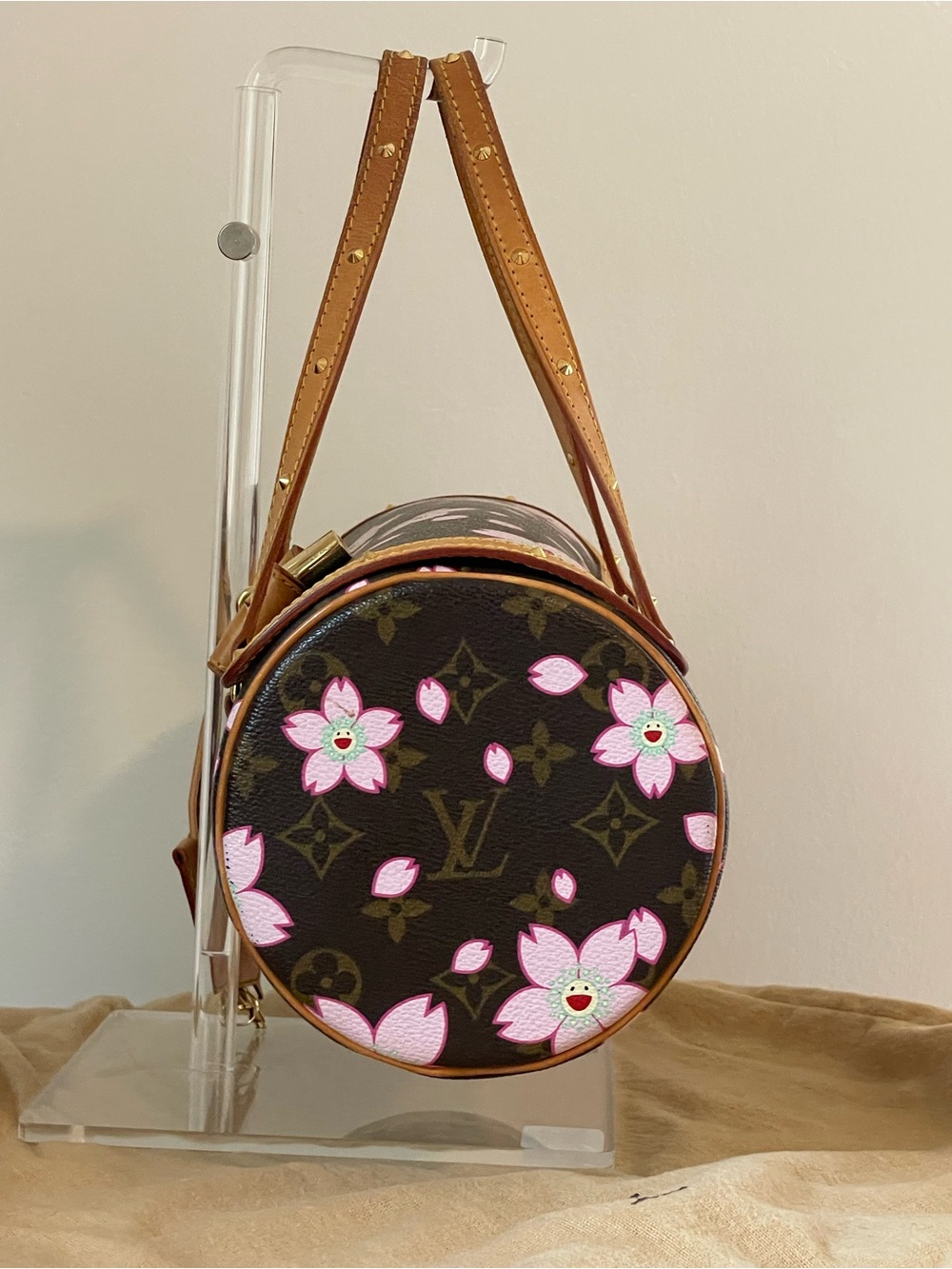 Louis Vuitton Murakami Monogram Mini Papillon with Pink Cherry Blossom Print - Picture 4 of 12